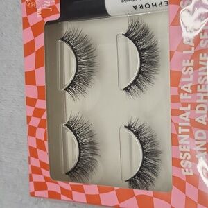 NWT Sephora Essential False Lashes and Adhesive Set ~ Three-Piece Set